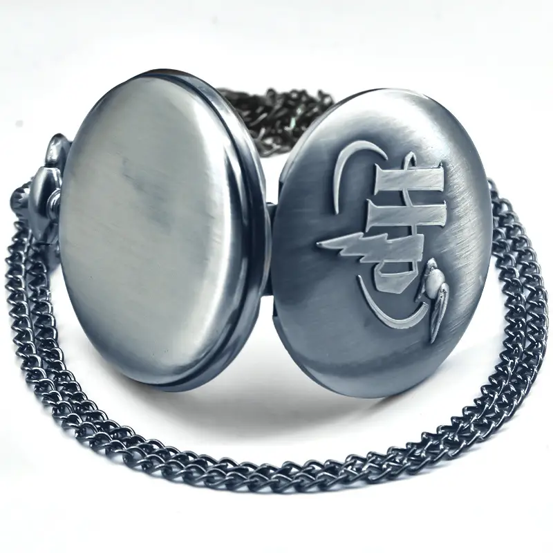 Retro 3D HP Pocket Watch for Men Women Quartz Hanging — feature 7