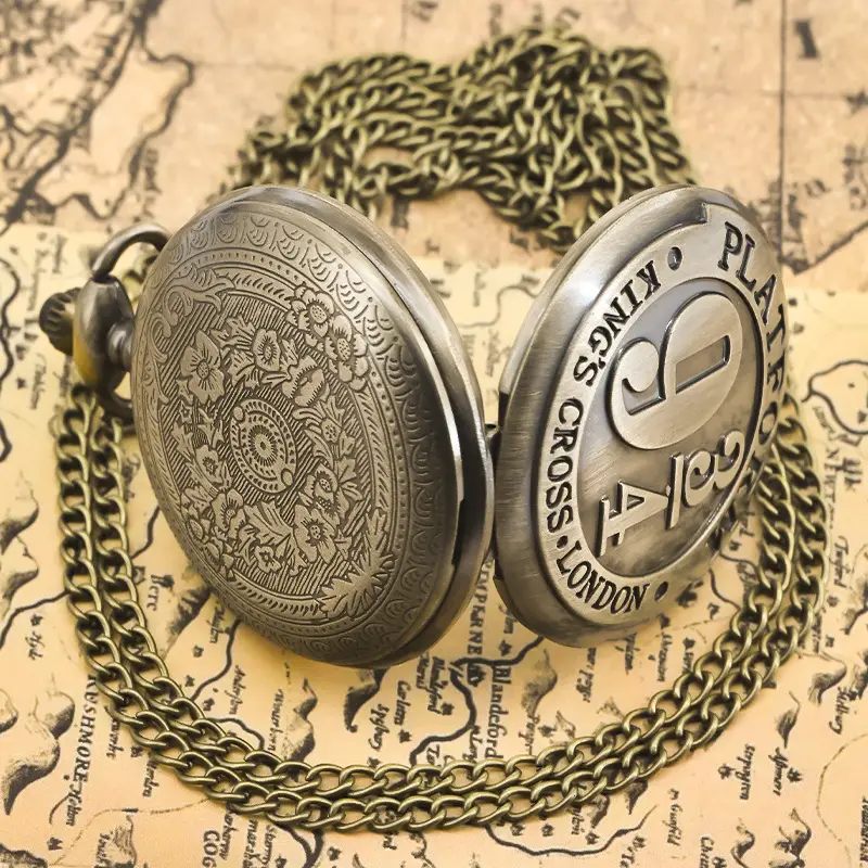 934 Digital Flip Cover Pocket Watch for Men Women