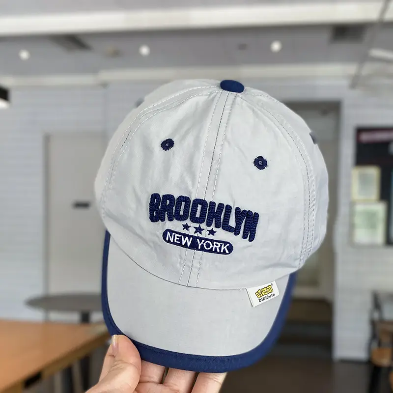 Brooklyn Nets Cap for Boys Summer Travel Sunshade