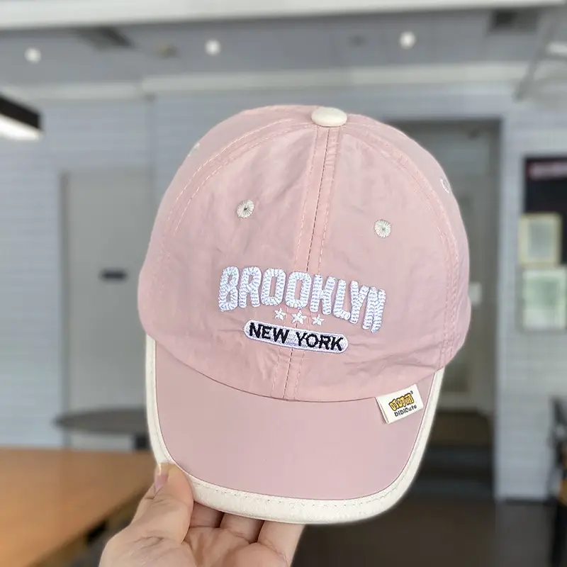 Brooklyn Nets Cap for Boys Summer Travel Sunshade