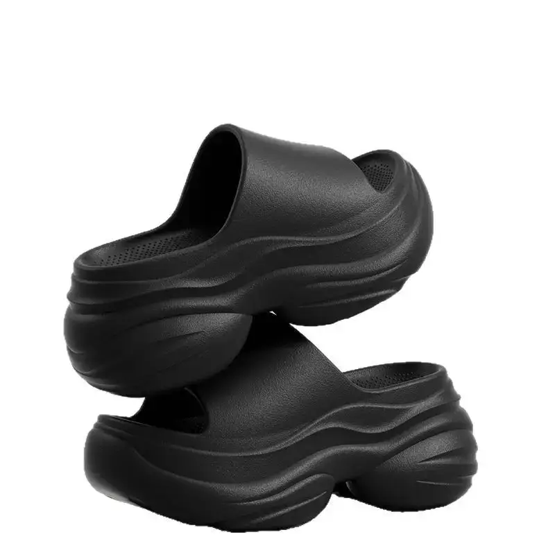 Women's Black EVA Thick Heel Sandals 8.0cm - Image 8