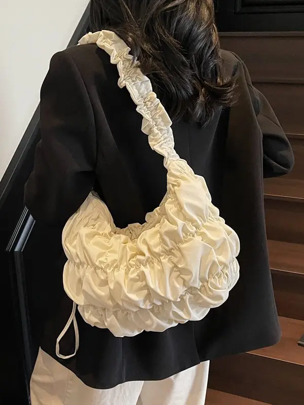 Red Ruffled Crossbody Bag for Women 2025 - Image 7