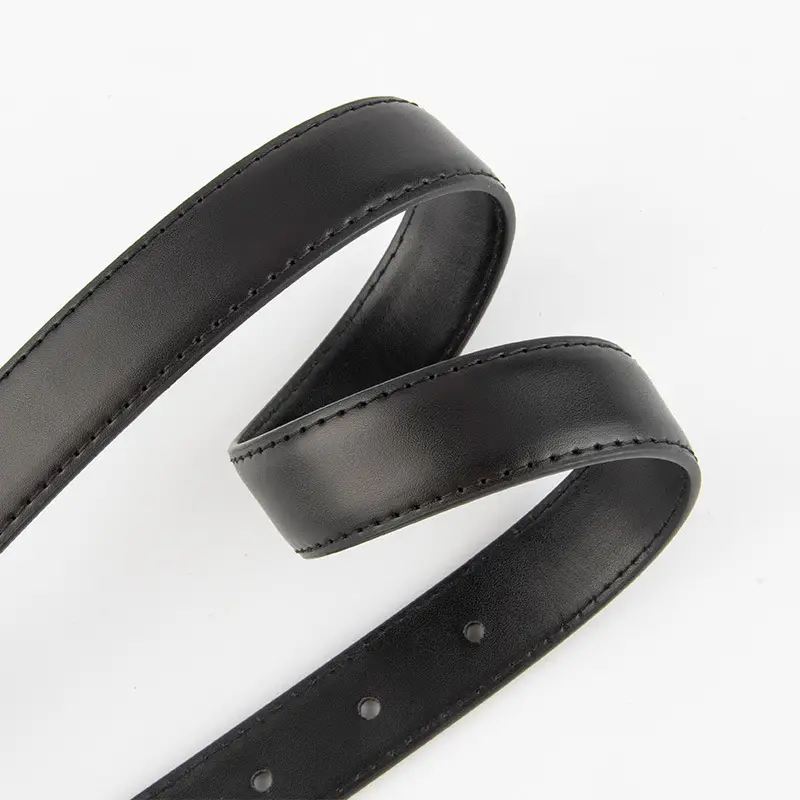 Women's Brown Oval Alloy Buckle Waist Belt