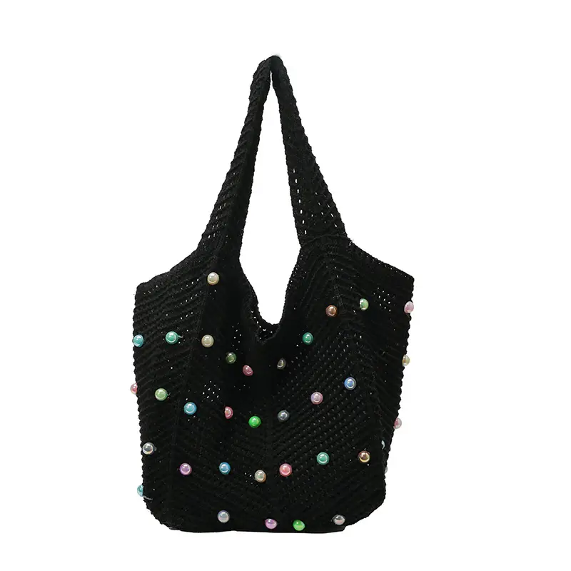 Women's Colorful Woven Tote Bag Large Capacity - Image 3