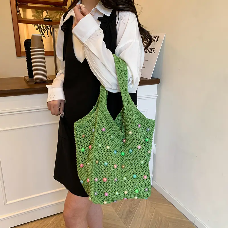 Women's Colorful Woven Tote Bag Large Capacity — feature 18