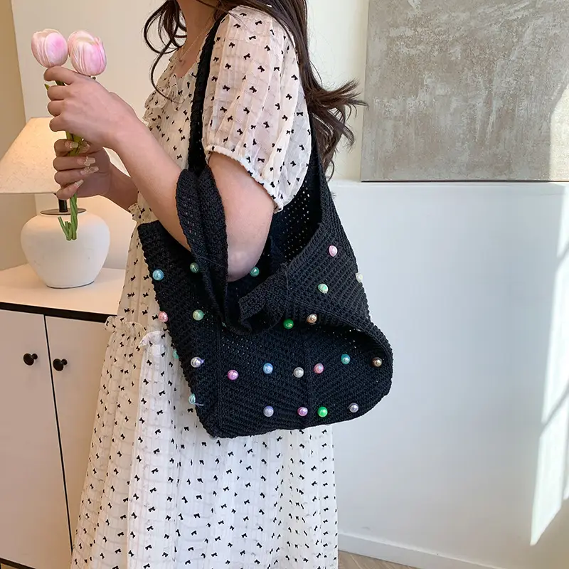 Women's Colorful Woven Tote Bag Large Capacity — feature 23