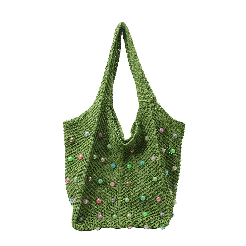 Women's Colorful Woven Tote Bag Large Capacity - Image 2
