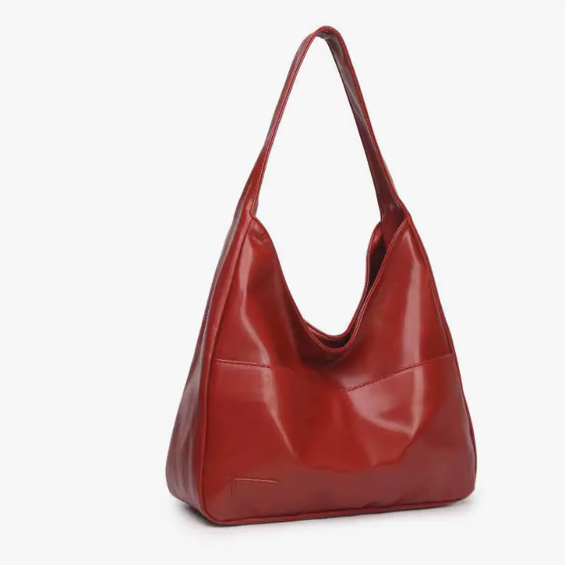 Brown Vintage Large Capacity Shoulder Bag for Women - Image 8