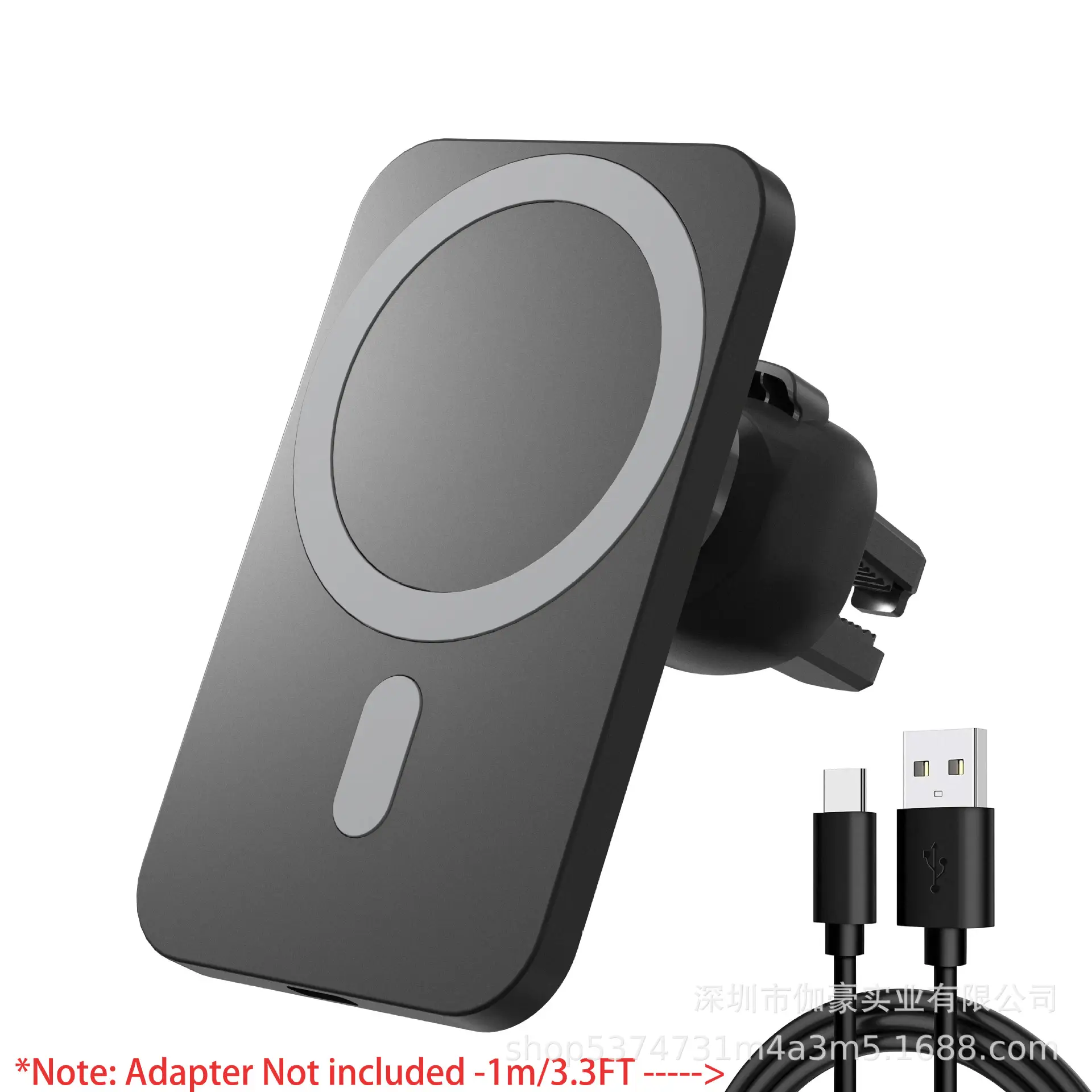 Car Magnetic Suction Wireless Charger for iPhone 12 - Image 2