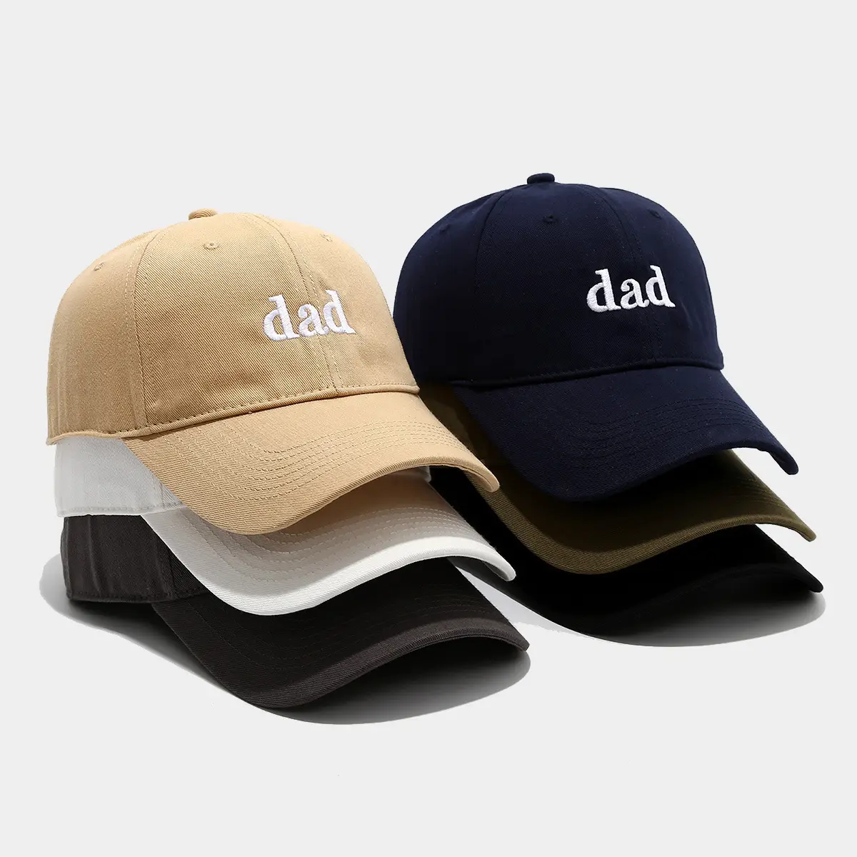 Black Embroidered Dad Baseball Cap for Men Women - Image 8