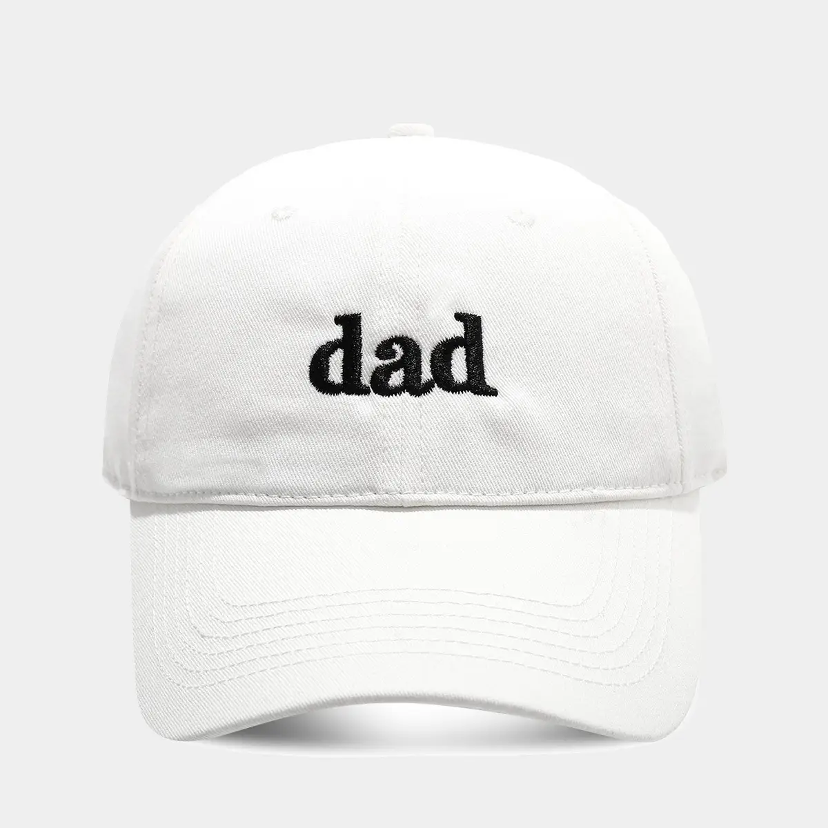 Black Embroidered Dad Baseball Cap for Men Women - Image 2