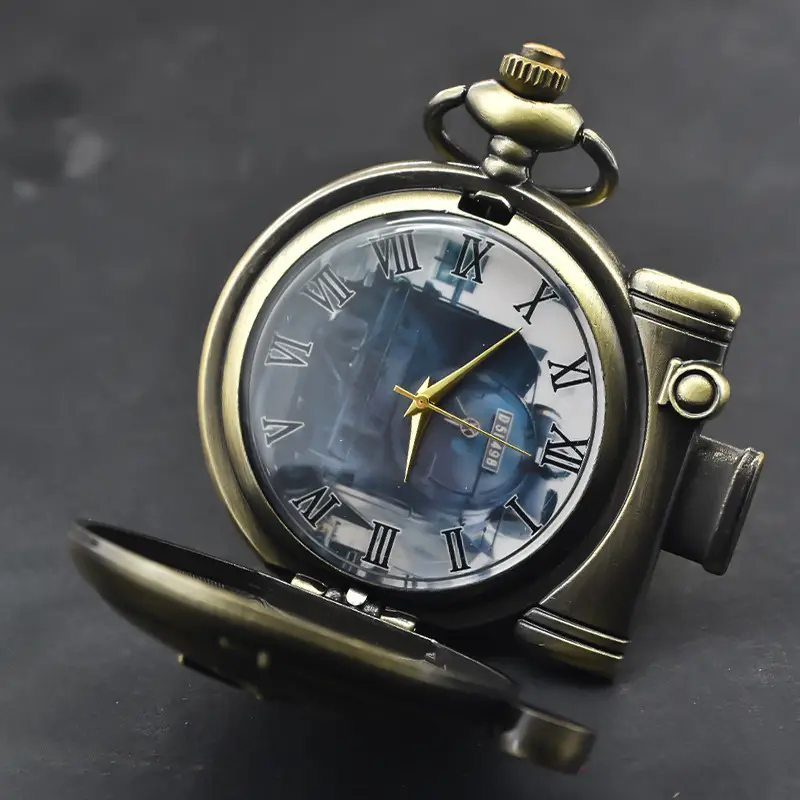Cross-Border Hair Steam Engine Code Necklace Watch for Boys Girls