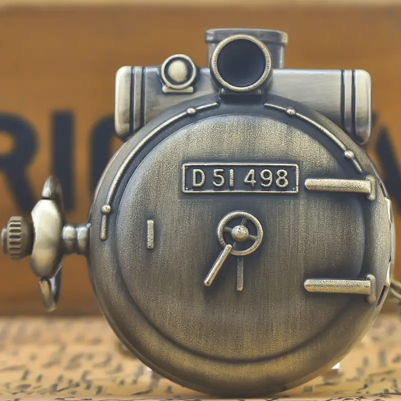 Cross-Border Hair Steam Engine Code Necklace Watch for Boys Girls