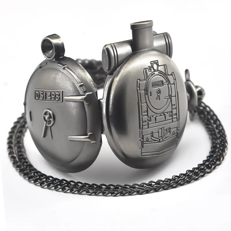 Cross-Border Hair Steam Engine Code Necklace Watch for Boys Girls — feature 7