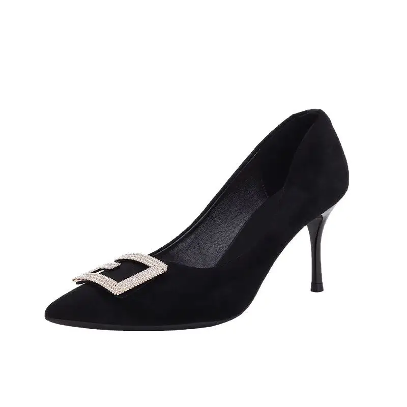 French Suede Stiletto Heels for Women 2026 - Image 5