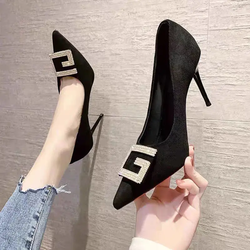 French Suede Stiletto Heels for Women 2026 â feature 1
