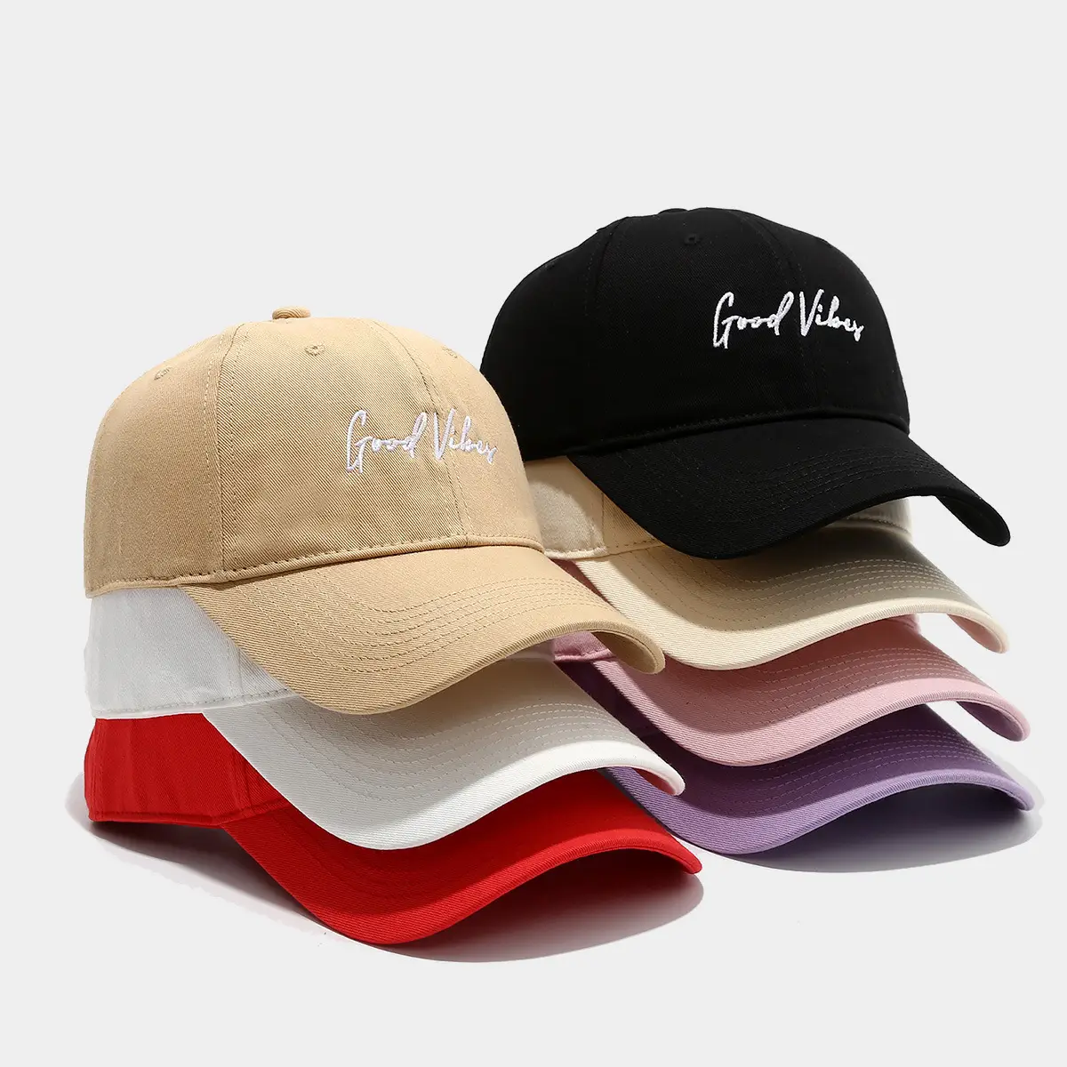 Korean Style Black Beige Letter Cap for Girls - Image 8