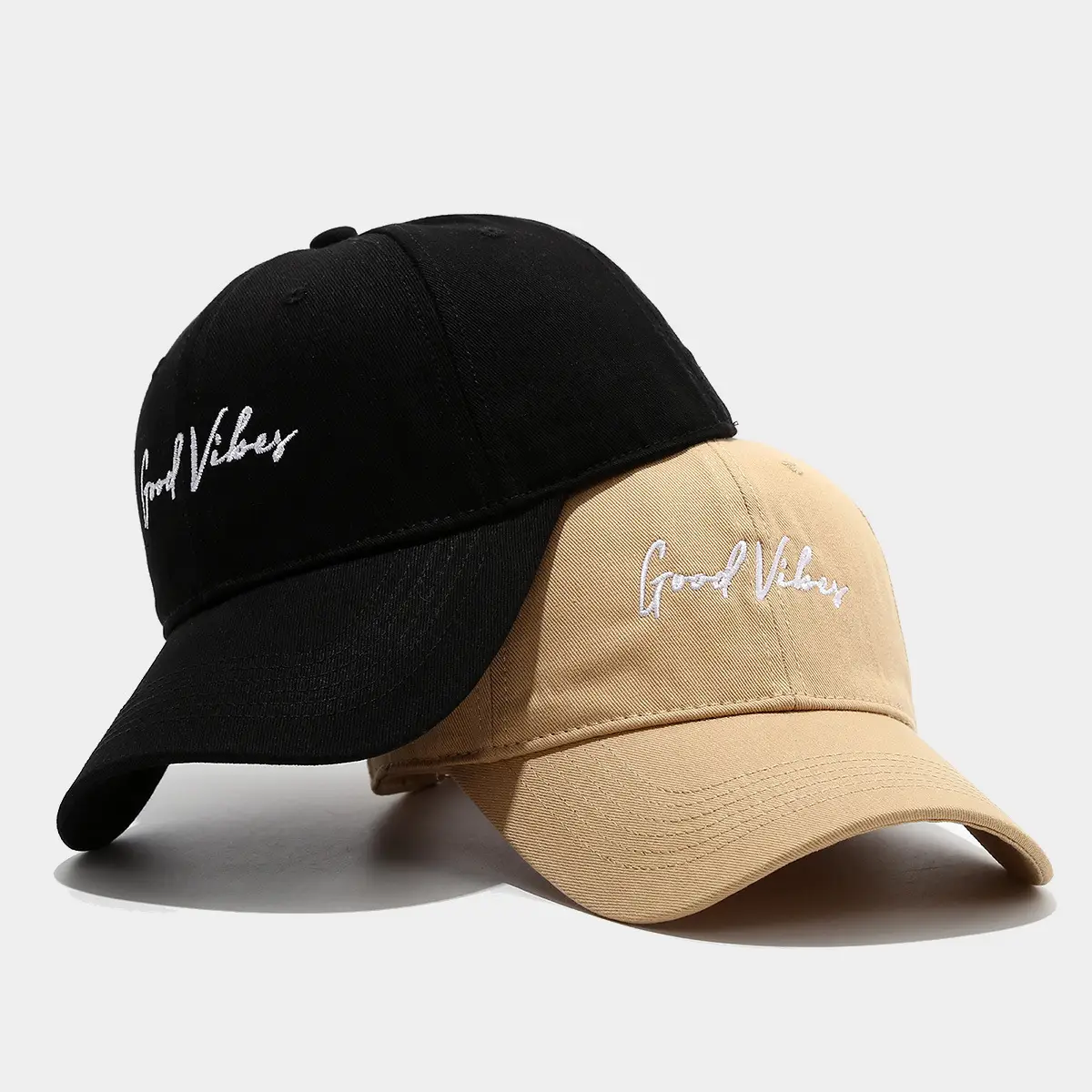 Korean Style Black Beige Letter Cap for Girls - Image 9