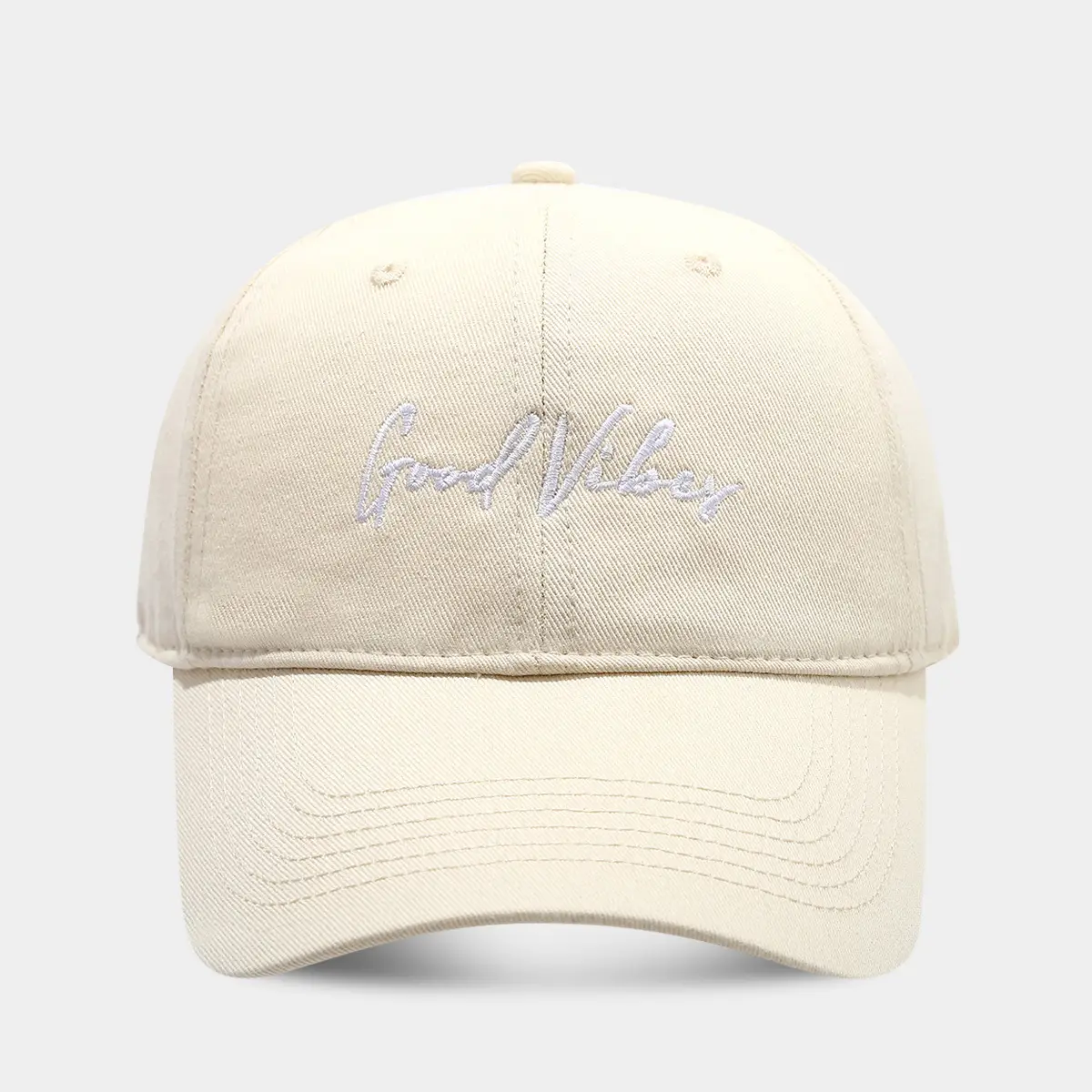 Korean Style Black Beige Letter Cap for Girls - Image 3