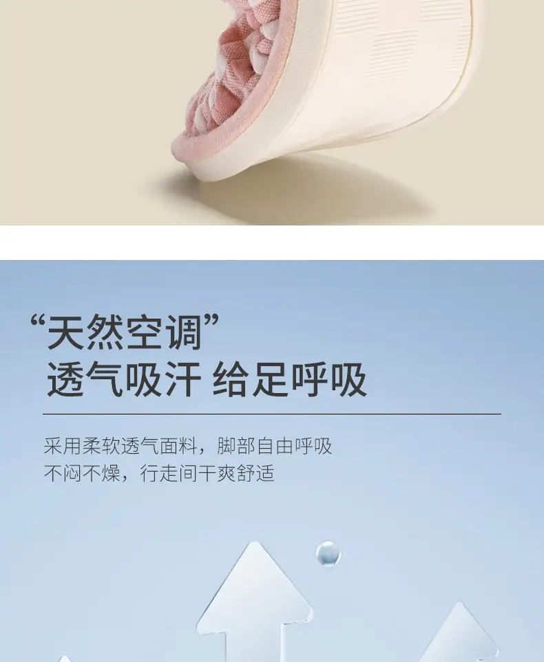 Lidani Non-Slip Confinement Shoes Spring & Fall 45-Month Bag Heel Soft-Soled Pregnant Women Postpartum Summer Thin Cotton Slippers — feature 10