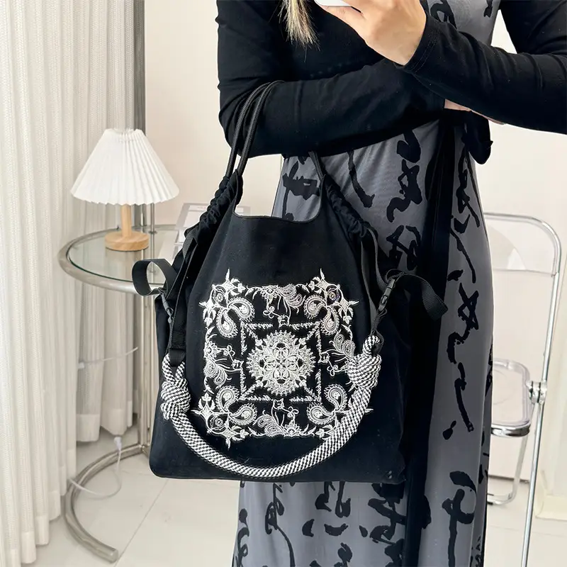 Japanese Embroidered Eco-Friendly Women's Crossbody Bag — feature 13
