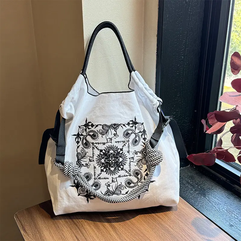 Japanese Embroidered Eco-Friendly Women's Crossbody Bag — feature 8