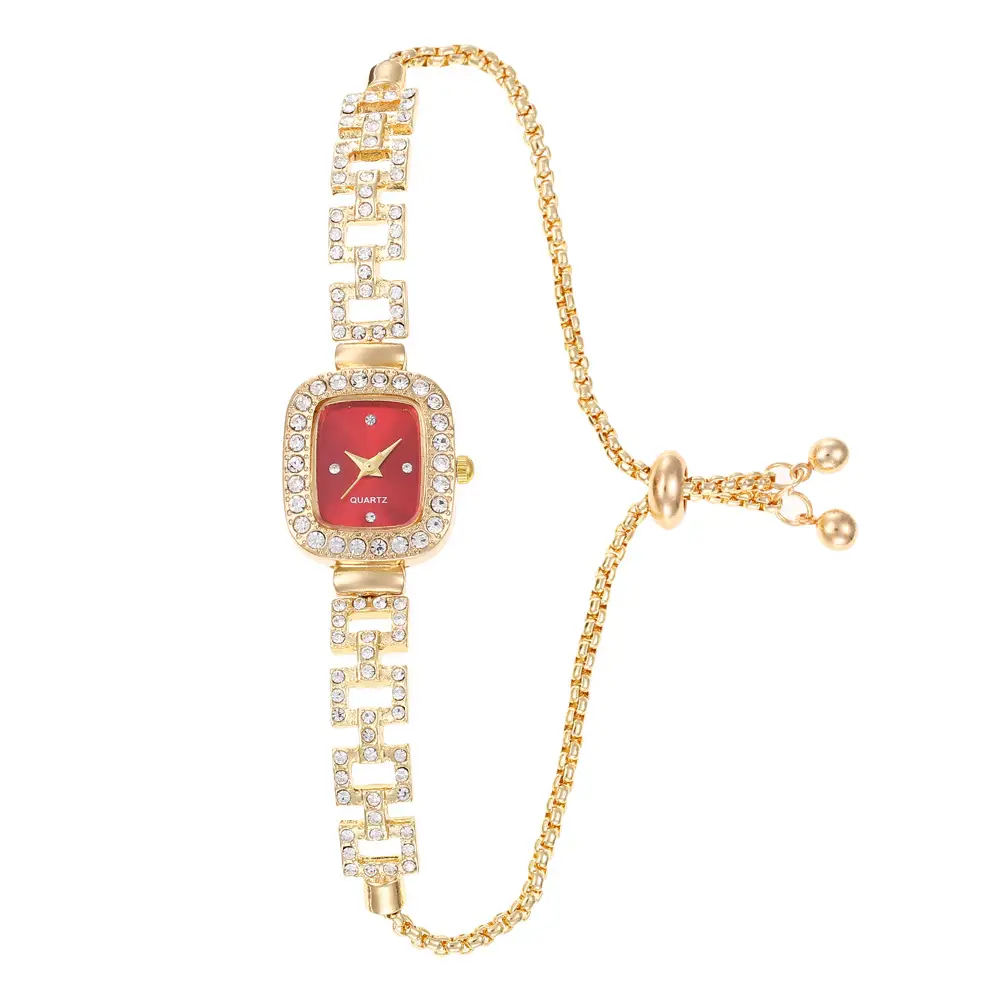 Foreign Trade Explosions Bracelet Diamond Quartz Decoration Watch Fashion Exquisite High Square Watch Live Selling Wholesale - Image 14