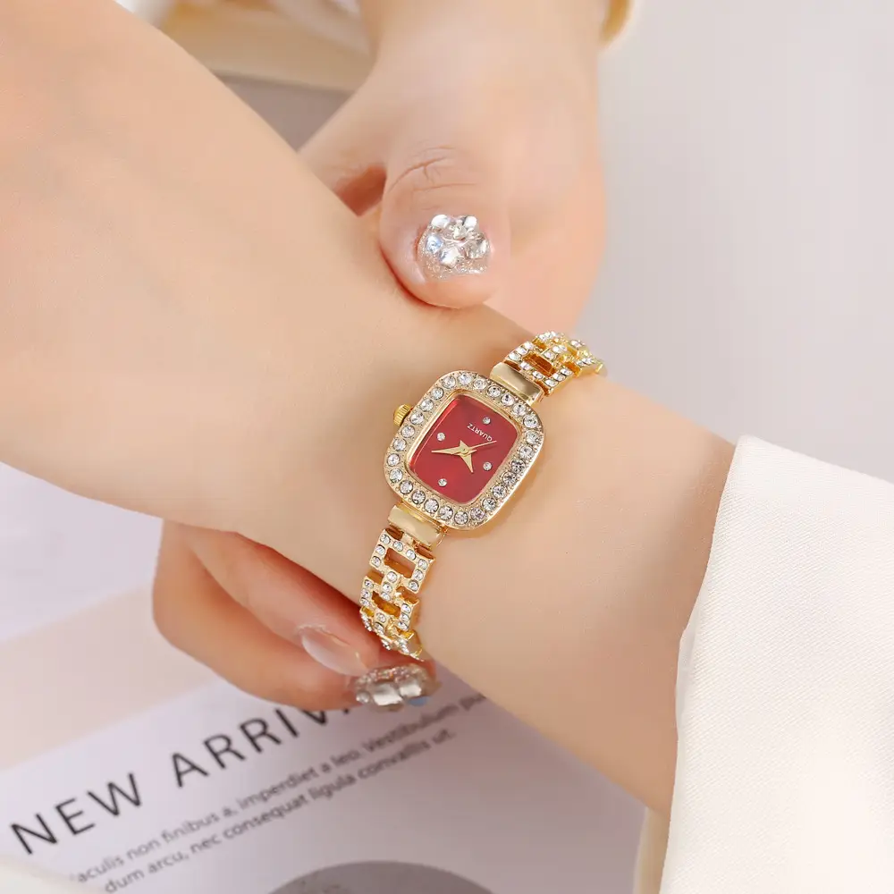 Foreign Trade Explosions Bracelet Diamond Quartz Decoration Watch Fashion Exquisite High Square Watch Live Selling Wholesale — feature 9