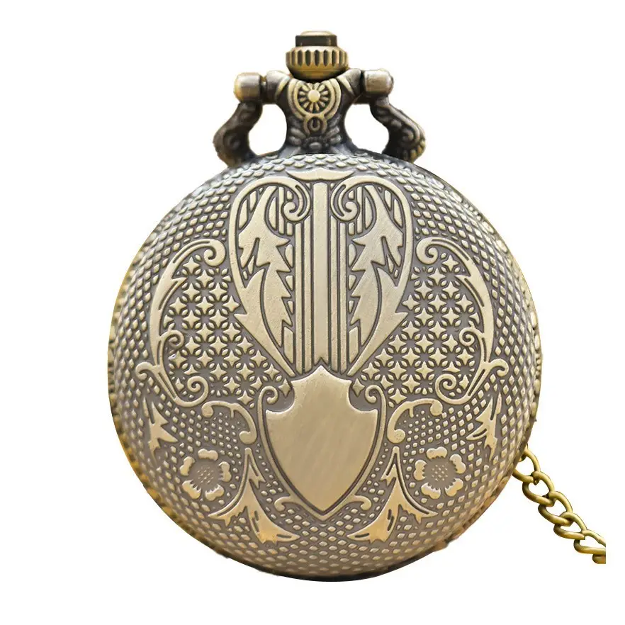 Old Shanghai Style Pocket Watch Necklace with Star Design - Image 8