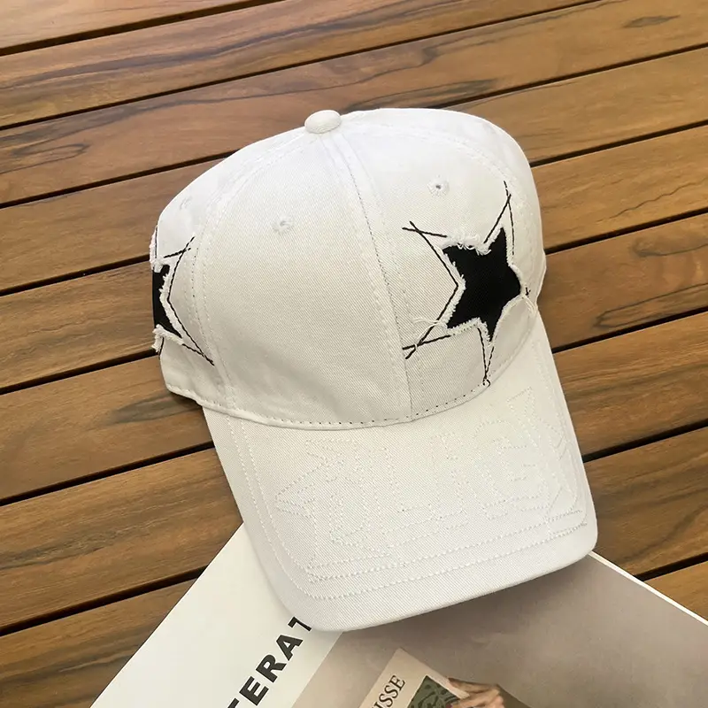 Women Star Embroidered Baseball Cap Sunshade — feature 7