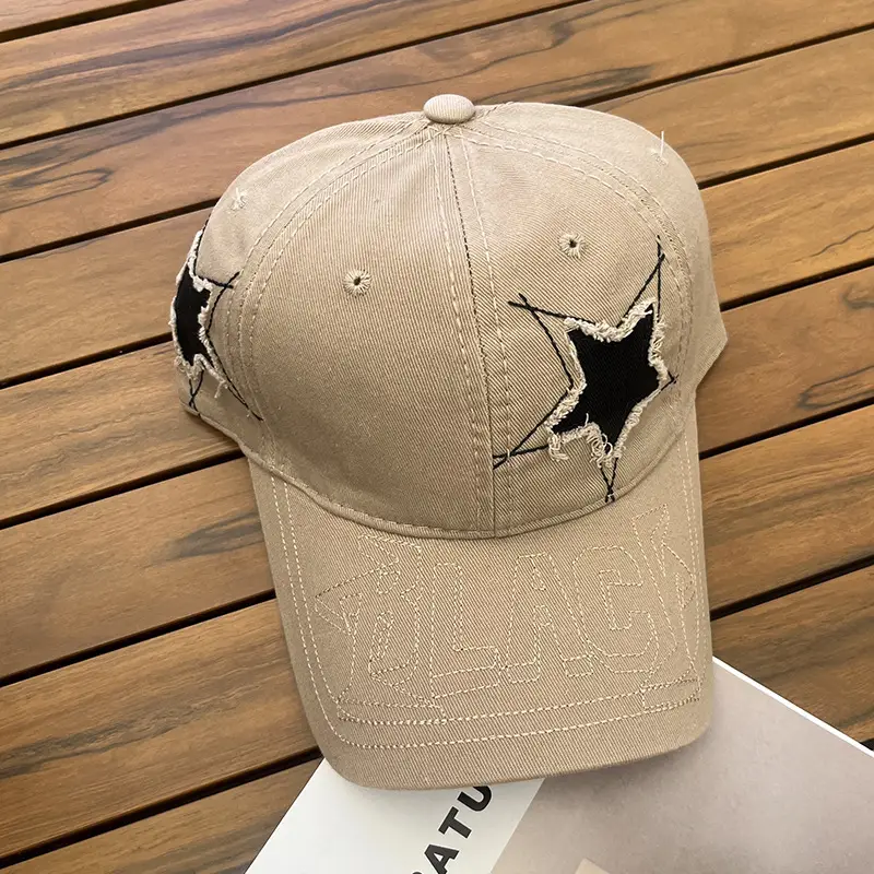 Women Star Embroidered Baseball Cap Sunshade — feature 8