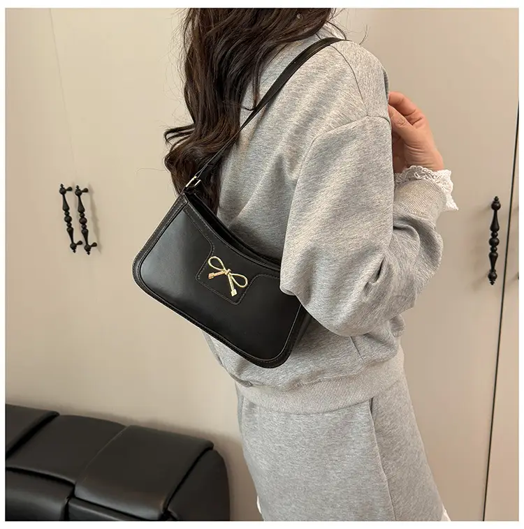 Korean Style Bow Armpit Bag Beige 2025 — feature 14