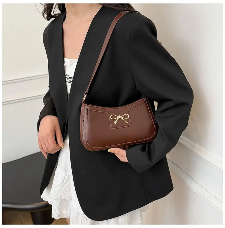 Korean Style Bow Armpit Bag Beige 2025 — feature 17