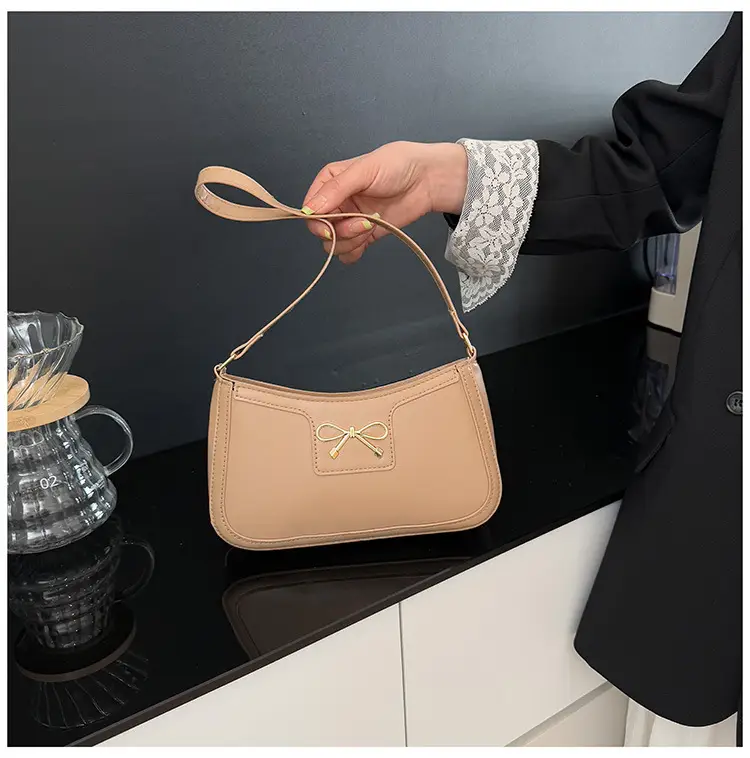 Korean Style Bow Armpit Bag Beige 2025 — feature 18