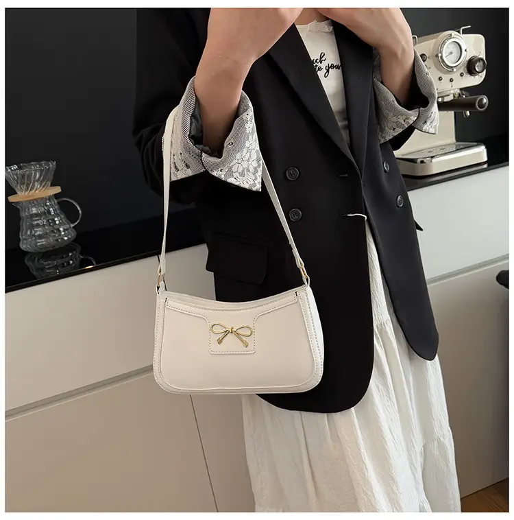 Korean Style Bow Armpit Bag Beige 2025 — feature 20