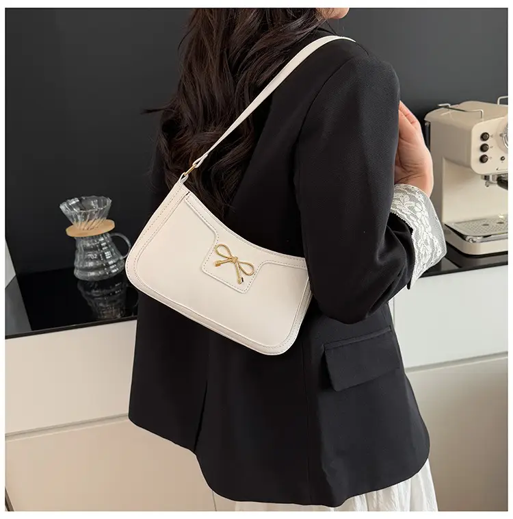 Korean Style Bow Armpit Bag Beige 2025 — feature 21