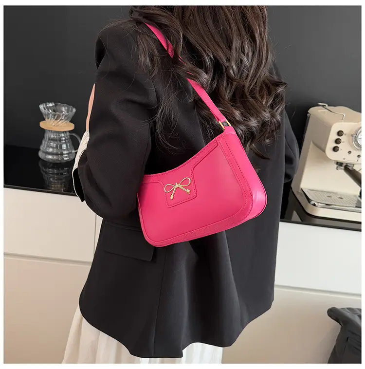Korean Style Bow Armpit Bag Beige 2025 — feature 23
