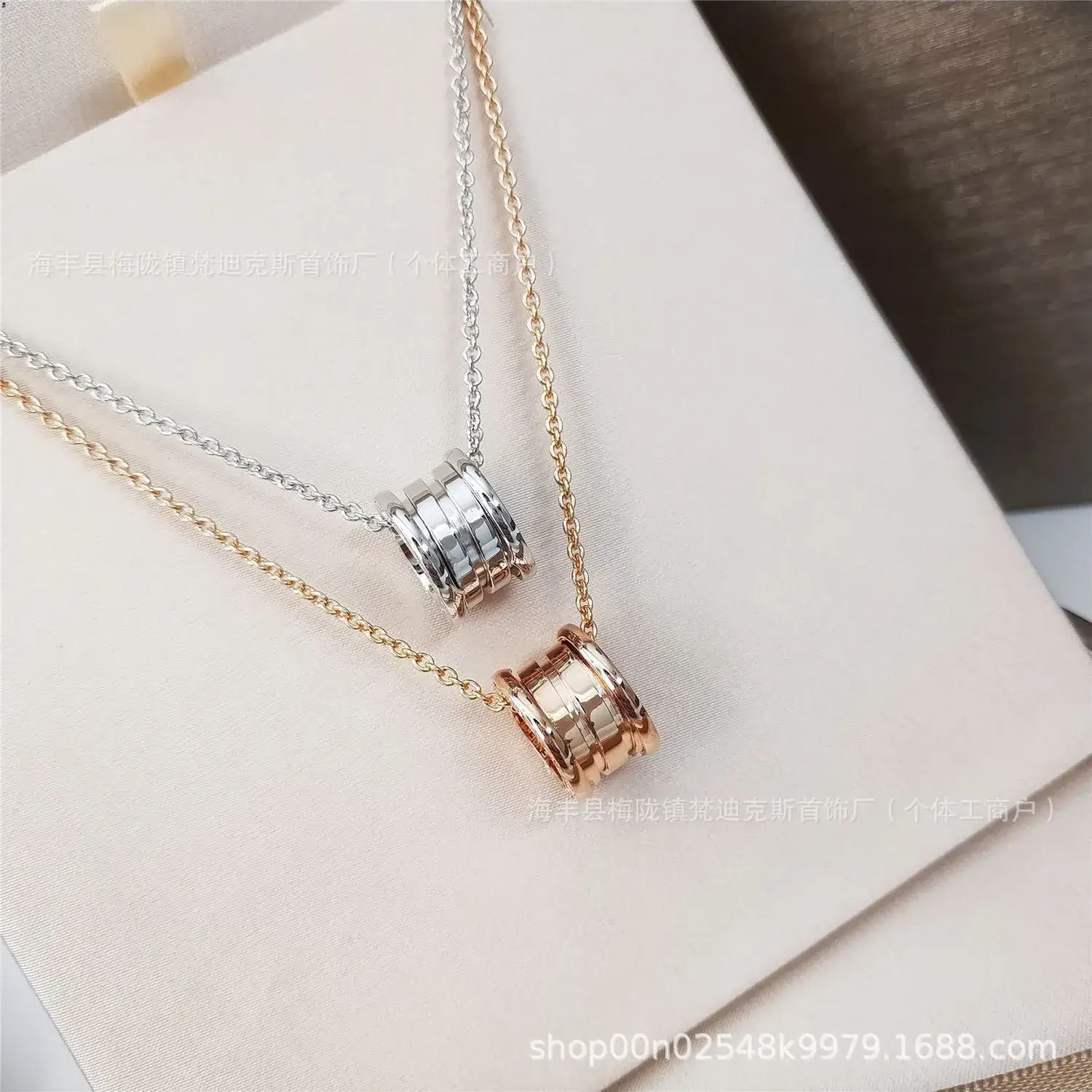 Silver Spring Necklace for Women Gold Rose Gold
