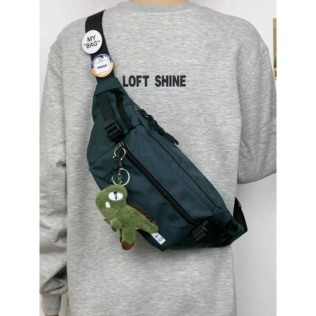 Men's Japanese Style Waist Bag with Cute Design - Image 10