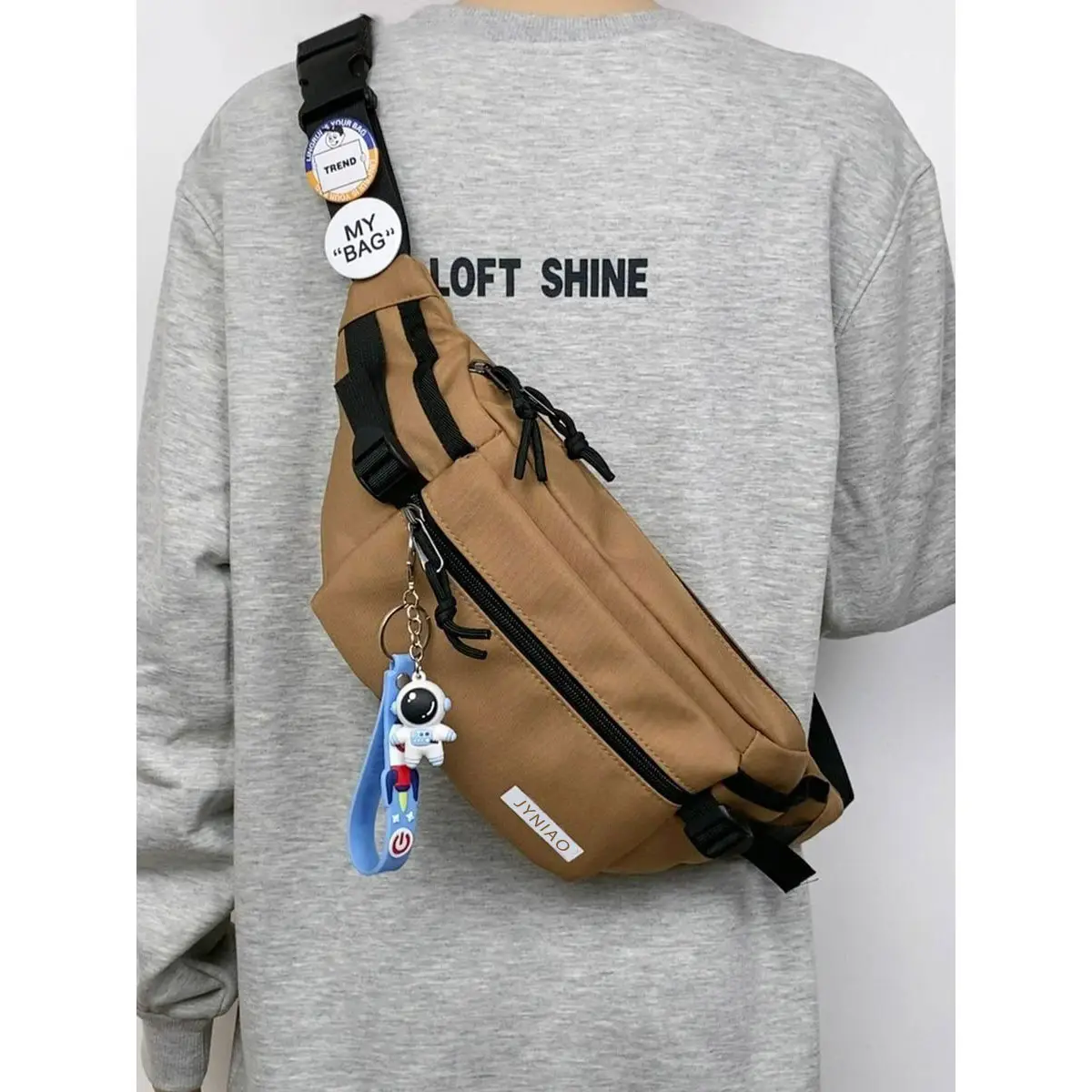 Men's Japanese Style Waist Bag with Cute Design - Image 11