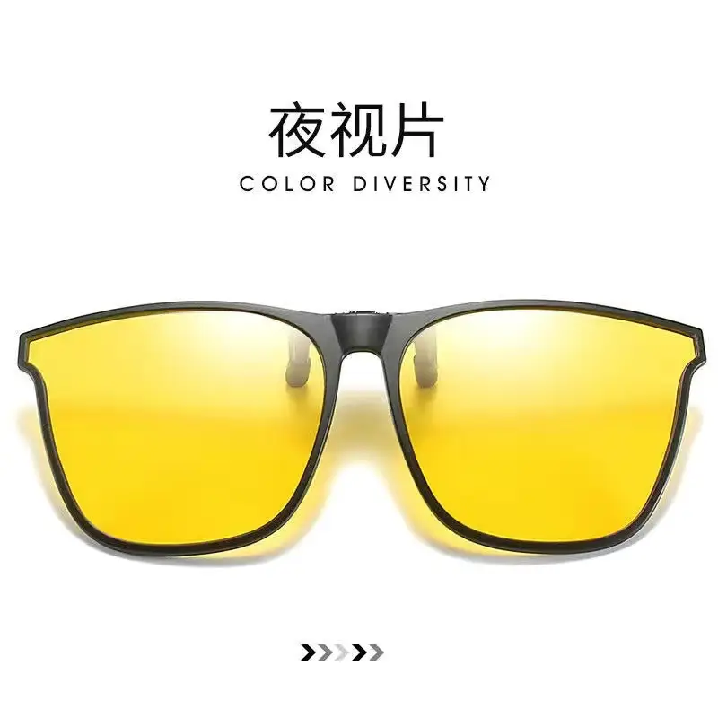 Ultra-Light Polarized Sunglasses Clip-On Flip-Up Anti-UV Night Vision Driving — feature 11