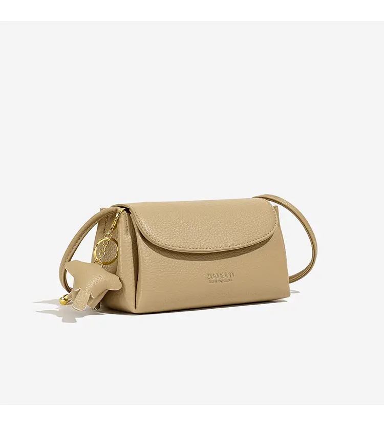 Vintage Minimalist Women's Beige Shoulder Bag — feature 10