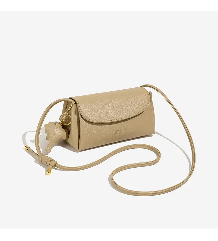 Vintage Minimalist Women's Beige Shoulder Bag — feature 11