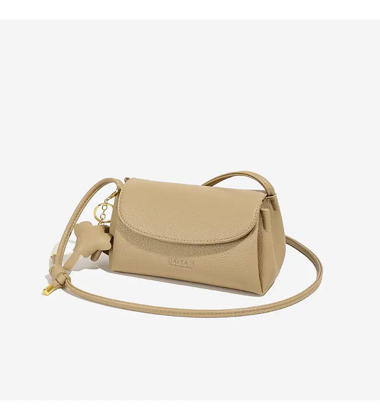 Vintage Minimalist Women's Beige Shoulder Bag — feature 12