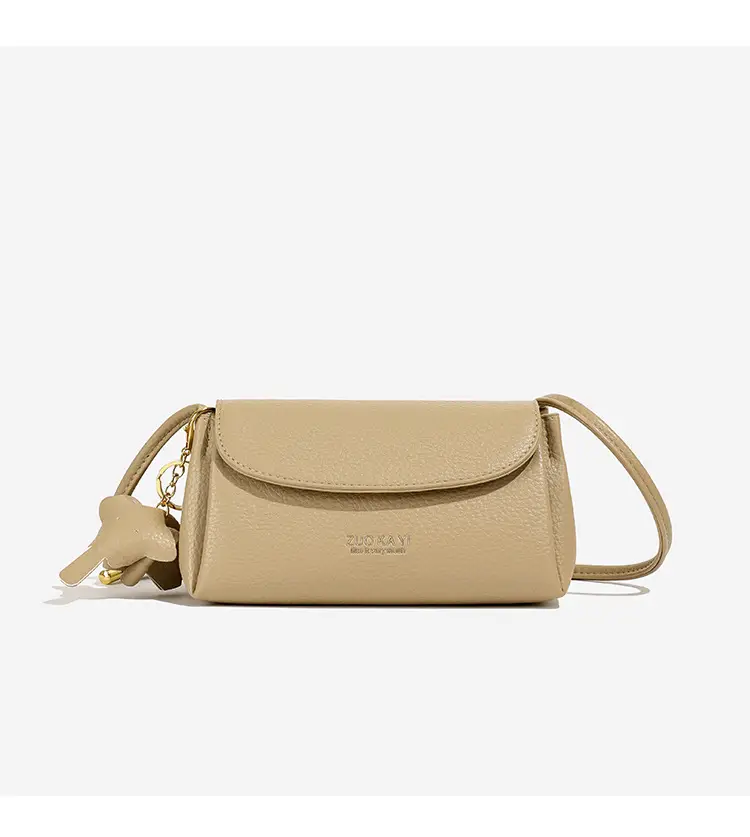Vintage Minimalist Women's Beige Shoulder Bag — feature 9