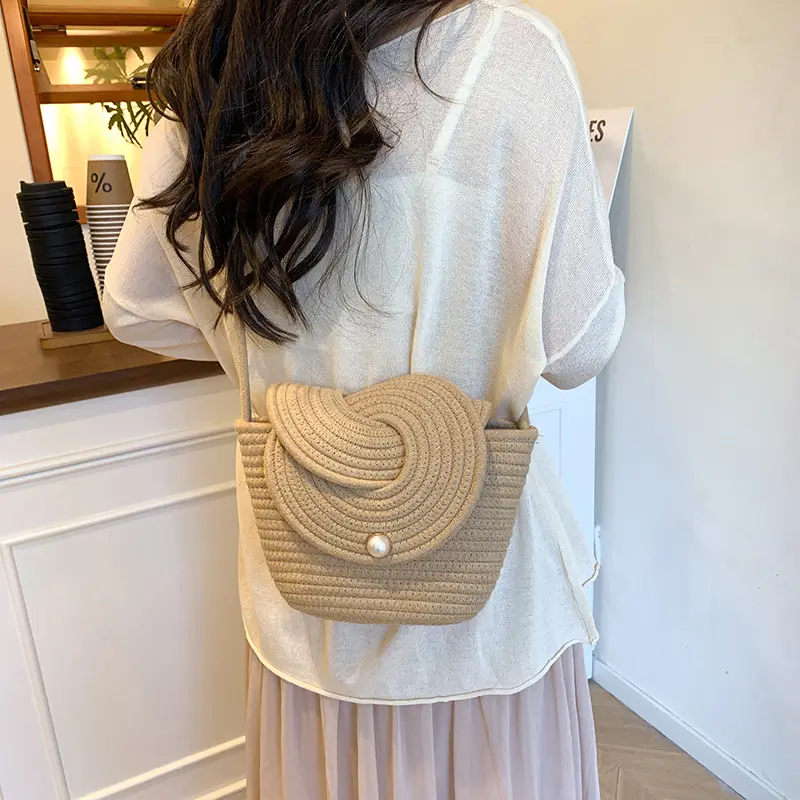 Green Woven Crossbody Bag for Women 2025 - Image 6