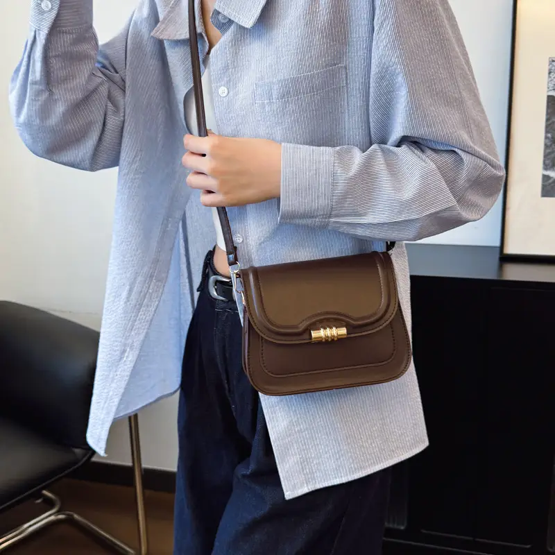 Brown Leather Crossbody Bag for Women 2025 - Image 6