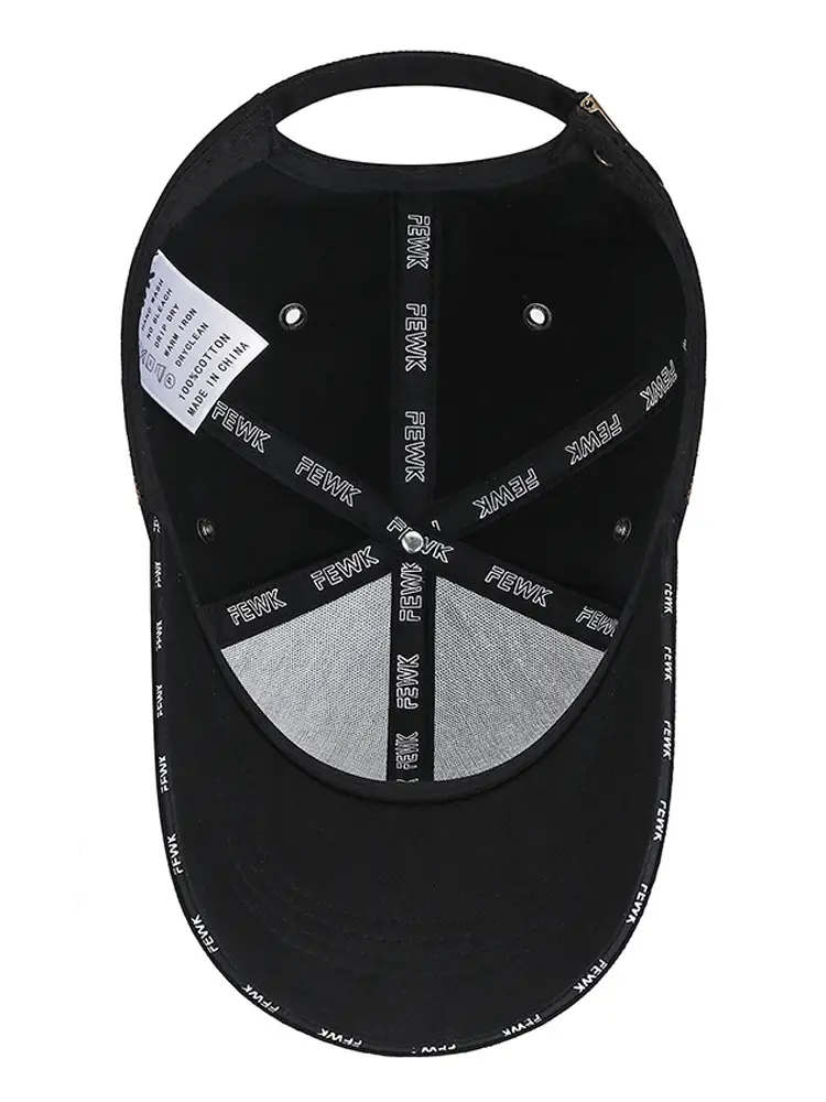 Men's Black Fishing Cap with Drawstring Hood - Image 5