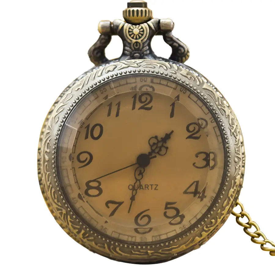 Korean Style Quartz Pocket Watch for Men Women