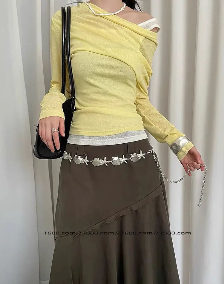 Vintage Bohemian Silver Chain Waist Belt for Women — feature 13